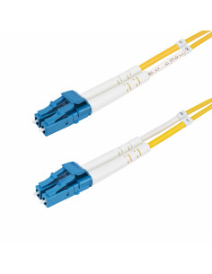 StarTech.com Cavo in fibra ottica duplex monomodale OS2 da LC a LC (UPC) da 30m, 9/125µm, 100G, Insensibile alla piegatura, Bas