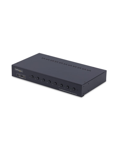 StarTech.com KVM Switch HDMI a 8 Porte con Kit Rack da 1U, 4K 60Hz HDMI 2.0, hub USB a 4 Porte, Commutazione con Tasti a Scelta 