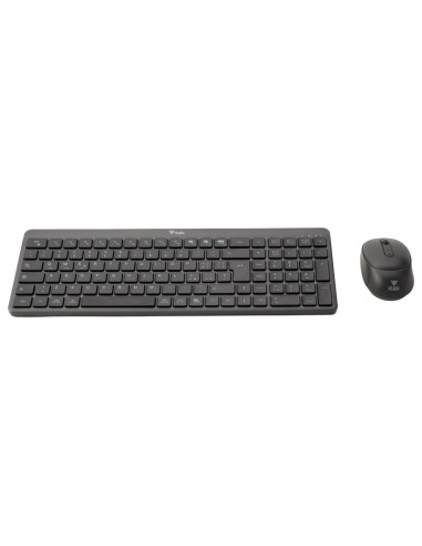 itek DEC WS01 tastiera Mouse incluso Universale RF senza fili + Bluetooth QWERTY Inglese, Italiano Nero, Grigio