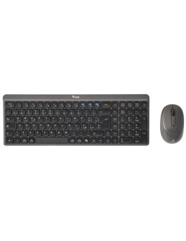 itek DEC WS01 tastiera Mouse incluso Universale RF senza fili + Bluetooth QWERTY Inglese, Italiano Nero, Grigio