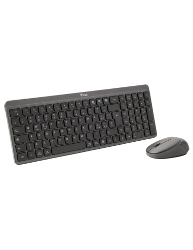 itek DEC WS01 tastiera Mouse incluso Universale RF senza fili + Bluetooth QWERTY Inglese, Italiano Nero, Grigio
