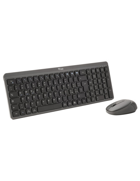 itek DEC WS01 tastiera Mouse incluso Universale RF senza fili + Bluetooth QWERTY Inglese, Italiano Nero, Grigio