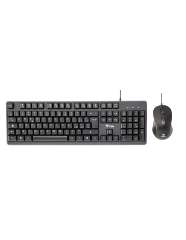 itek DEC C01 tastiera Mouse incluso Universale USB QWERTY Inglese, Italiano Nero