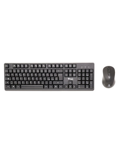 itek DEC W01 tastiera Mouse incluso Universale RF Wireless QWERTY Inglese, Italiano Nero
