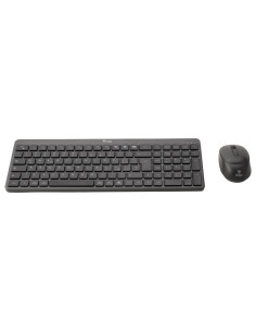 itek DEC WS01 tastiera Mouse incluso Universale RF senza fili + Bluetooth QWERTY Inglese, Italiano Nero, Grigio