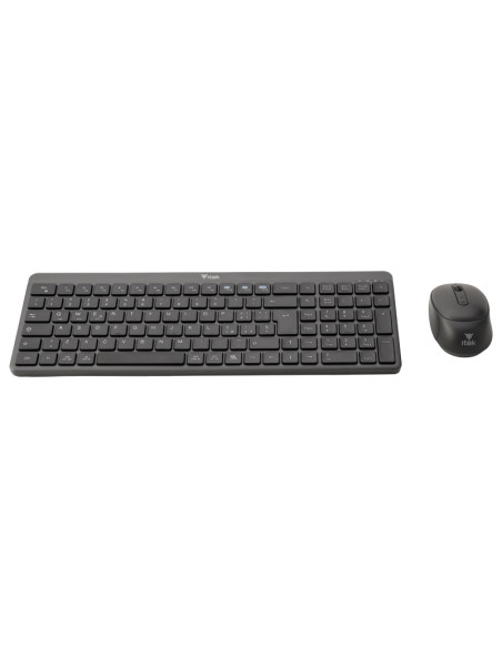 itek DEC WS01 tastiera Mouse incluso Universale RF senza fili + Bluetooth QWERTY Inglese, Italiano Nero, Grigio