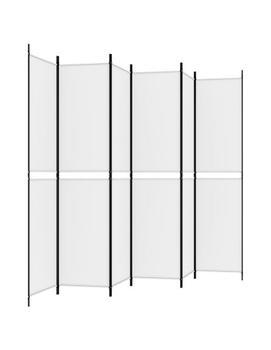 Divisorio a 4 Pannelli Bianco 300x220 cm Tessuto