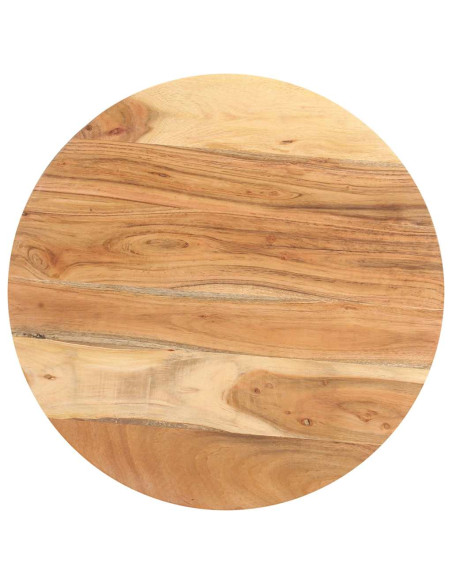 Tavolino di Servizio 48x48x56cm in Legno Massello di Acacia