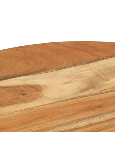 Tavolino di Servizio 48x48x56cm in Legno Massello di Acacia