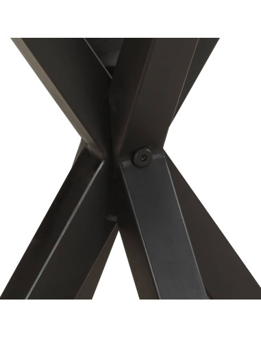 Tavolino di Servizio 48x48x56cm in Legno Massello di Acacia