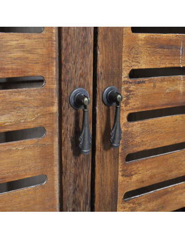 Armadietto per Bagno Albuquerque in Legno Marrone 46x24x117,5cm