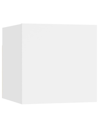 Set Mobili Porta TV 8 pz Bianco in Legno Multistrato