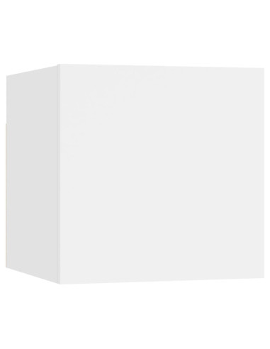 Set Mobili Porta TV 5 pz Bianco in Legno Multistrato