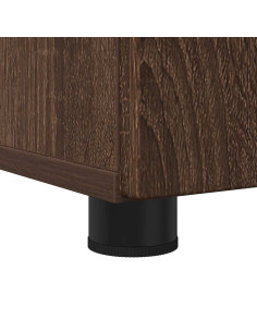 Set di mobili per il bagno con cassetto 3 pcs Rovere marrone