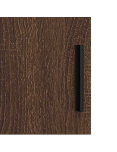 Set di mobili per il bagno con cassetto 3 pcs Rovere marrone 2