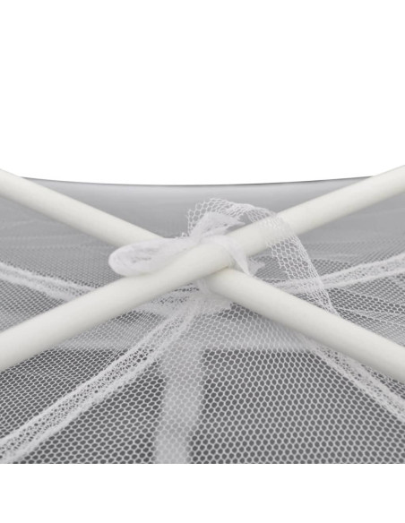 Rete zanzariera mongolese 2 uscite 200 x 180 x 150 cm Bianca