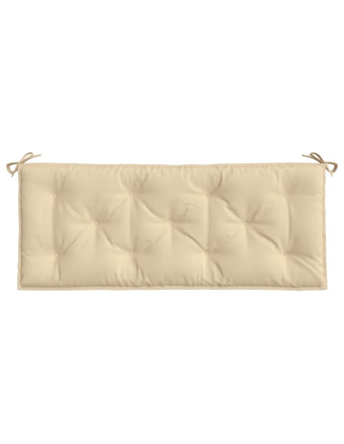 Cuscino per Panca Beige 120x50x7 cm in Tessuto Oxford