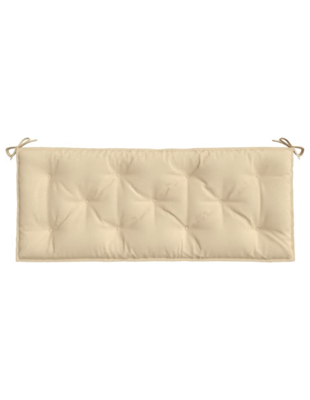 Cuscino per Panca Beige 120x50x7 cm in Tessuto Oxford