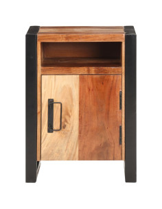 Comodino 40x35x50 cm in Massello di Acacia Finitura in Sheesham 2