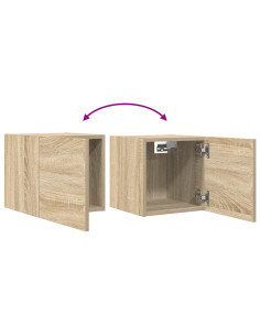 Mobili Porta TV a Parete 4pz Rovere Sonoma 30,5x30x30 cm