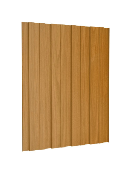 Pannelli da Tetto 36 pz in Acciaio Zincato Naturale 60x45 cm