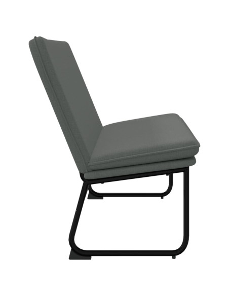 Panca Grigio Scuro 100x75x76 cm in Tessuto