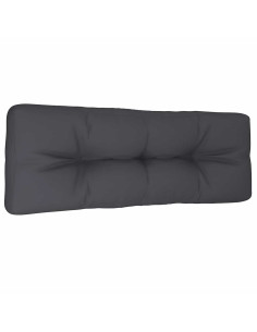 Cuscino per Pallet Antracite 120x40x12 cm in Tessuto