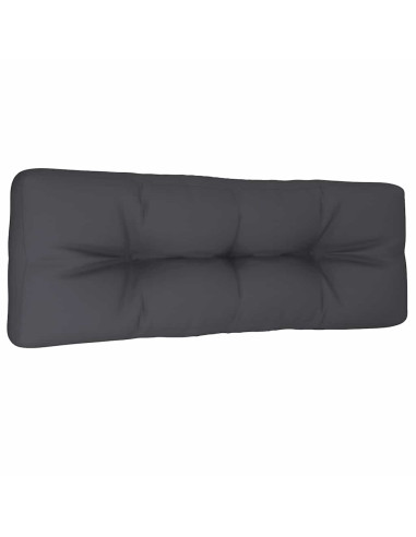 Cuscino per Pallet Antracite 120x40x12 cm in Tessuto