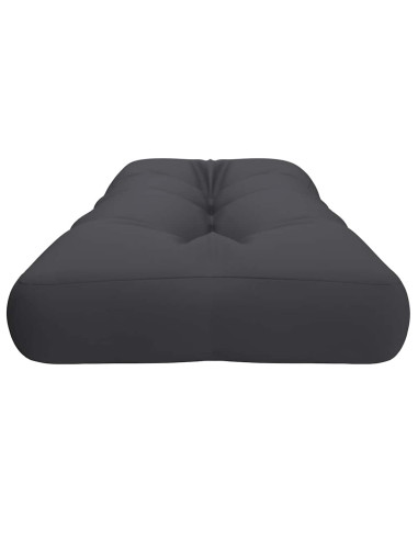 Cuscino per Pallet Antracite 120x40x12 cm in Tessuto
