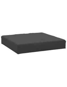 Cuscino per Pallet Nero 60x60x6 cm in Tessuto