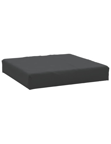 Cuscino per Pallet Nero 60x60x6 cm in Tessuto