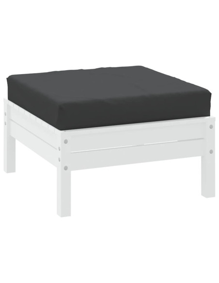 Cuscino per Pallet Nero 60x60x6 cm in Tessuto