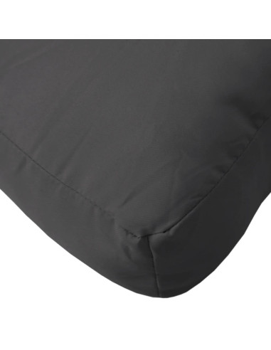 Cuscino per Pallet Nero 60x60x6 cm in Tessuto