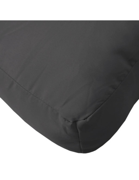 Cuscino per Pallet Nero 60x60x6 cm in Tessuto