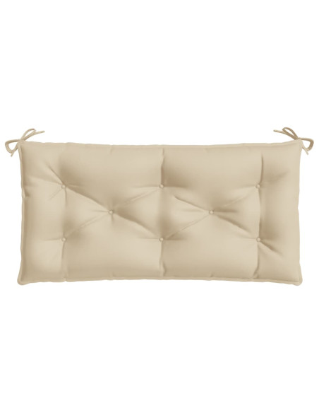 Cuscino per Panca Beige 100x50x7 cm in Tessuto Oxford