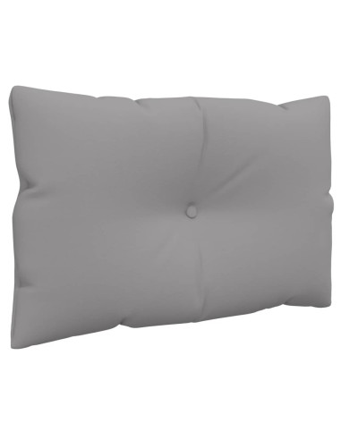 Cuscini per Pallet 3 pz Grigi in Tessuto