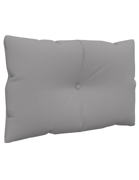 Cuscini per Pallet 3 pz Grigi in Tessuto