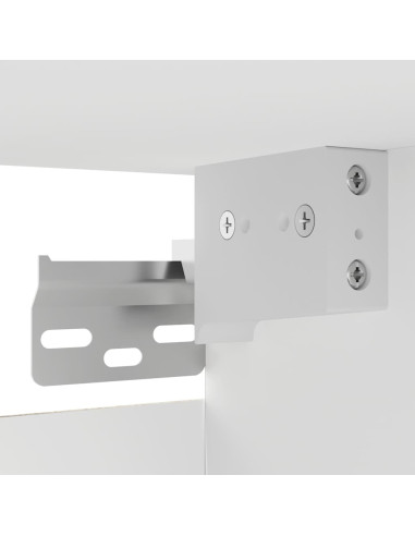 Mobili Porta TV a Parete 4pz Bianchi 30,5x30x30 cm