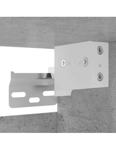 Mobili Porta TV a Parete 4pz Grigio Cemento 30,5x30x30 cm