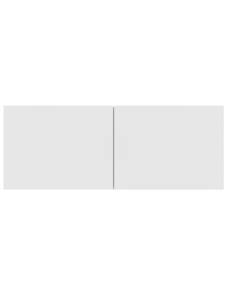 Mobile Porta TV a Parete Bianco in Legno Multistrato