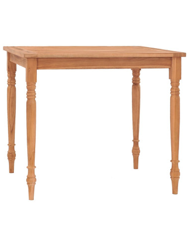 Tavolo Batavia 85x85x75 cm in Massello di Teak