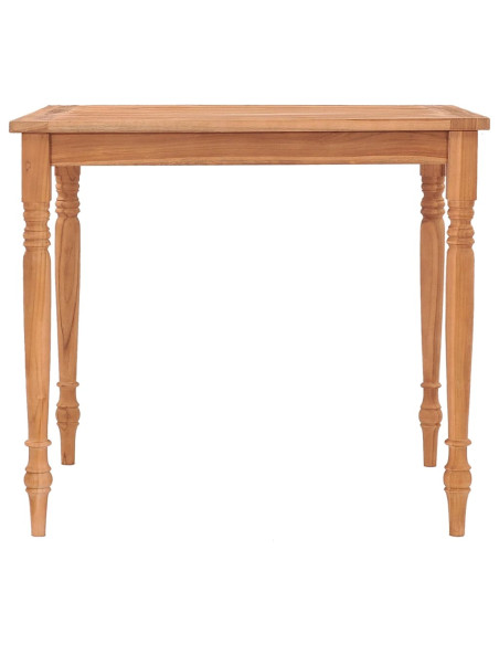 Tavolo Batavia 85x85x75 cm in Massello di Teak