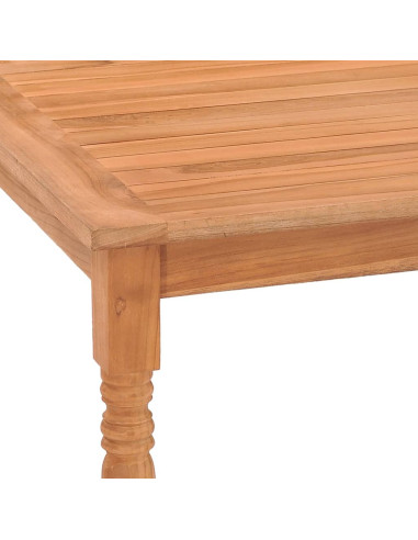 Tavolo Batavia 85x85x75 cm in Massello di Teak