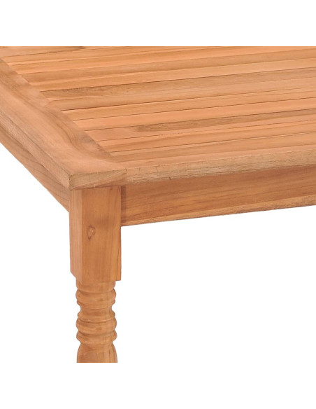 Tavolo Batavia 85x85x75 cm in Massello di Teak