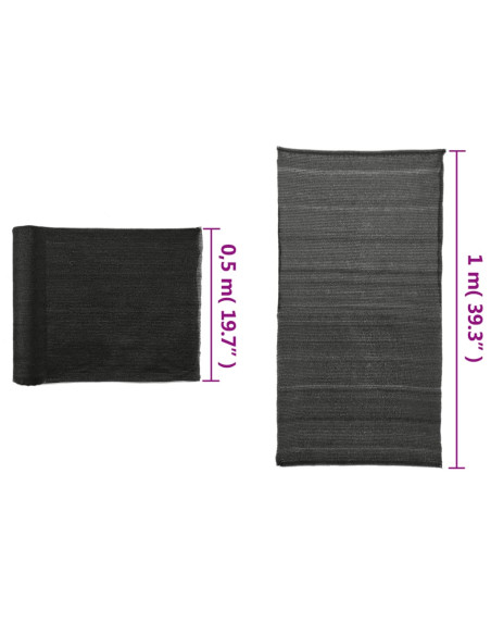 Rete per Privacy in HDPE 1x25 m Nera