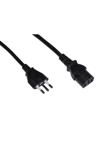 CAVO LINK ALIMENTAZIONE X PC/STAMPANTI SPINA ITALIANA TRIPOLARE 10A 1,8MT, NERO, LKIT18
