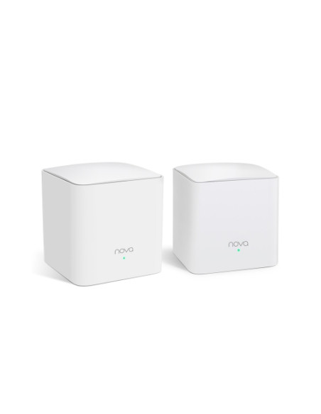 ROUTER TENDA NOVA nova MW5G(2-pack) WIRELESS AC1200 2P GIGABIT 2 antenne interne COPERTURA FINO A 350m2