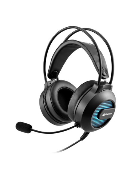 SHARKOON CUFFIE,, USB SOUND CARD, CON ILLUMINAZIONE