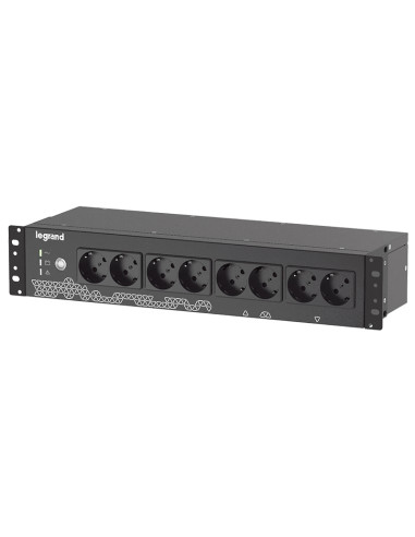 Legrand Keor ASI PDU 800VA FR/GR/IT INPUT 8 GR/IT OUTPUT BLACK gruppo di continuità (UPS) Standby (Offline) 0,8 kVA 480 W 8 pre