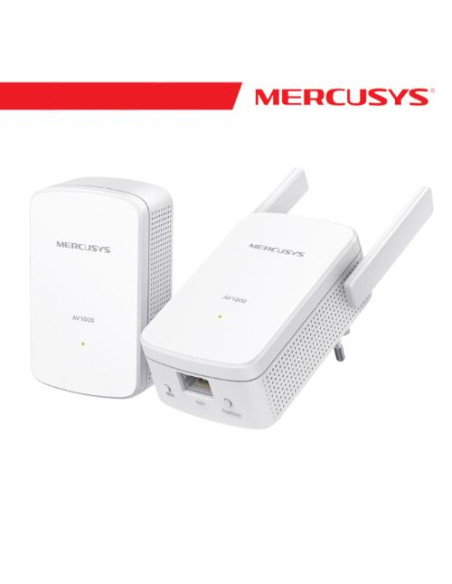 MERCUSYS POWERLINE KIT HOMEPLUG AV2 FINO A 1000MBPS E WI-FI 300MBPS